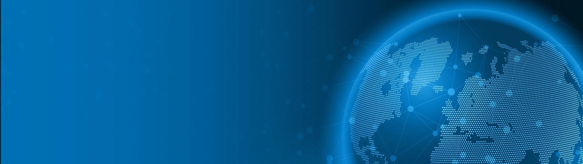 Blurred blue background with white bubbles - bokeh pattern