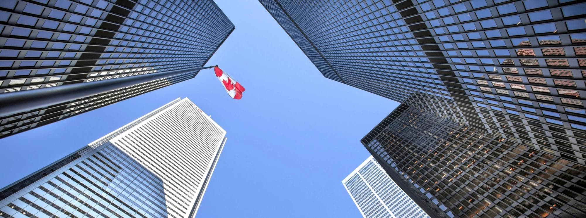 Drapeau du Canada à Toronto 