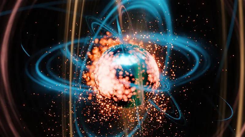 An illustration of a high-energy plasma core within a tokamak, symbolizing advanced nuclear fusion technology.