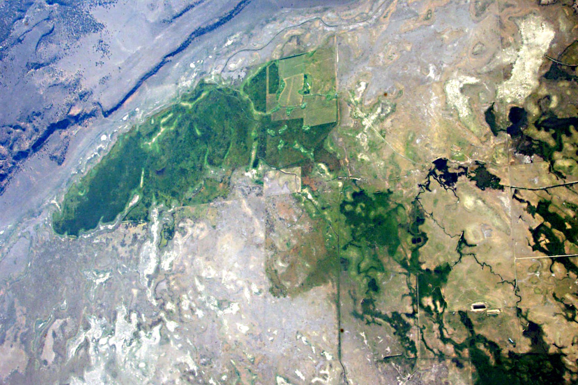 Satellite view from the sky
