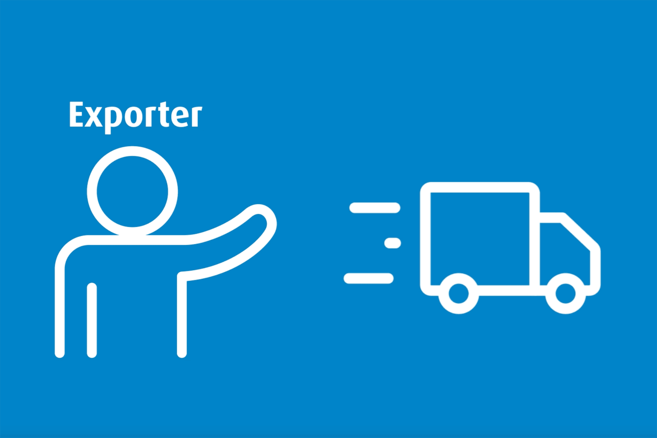 Image : exportateur et camion de livraison