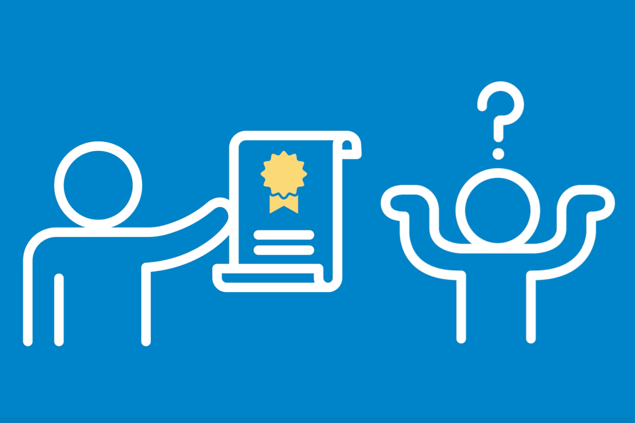 Image : personne tenant un certificat