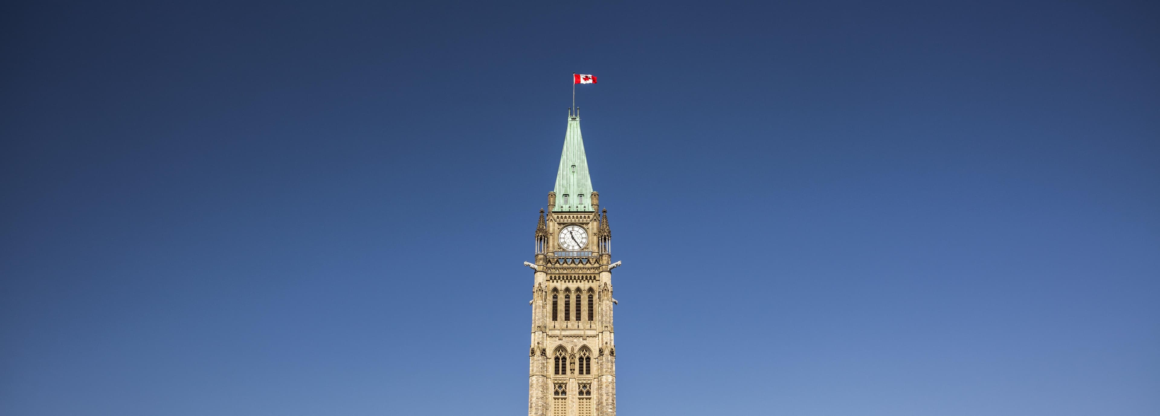Bâtiment du Parlement canadien à Ottawa