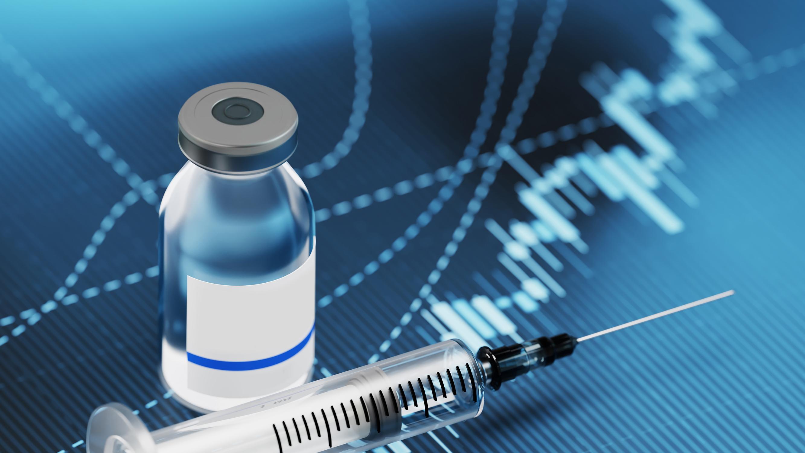 Flacon de vaccin et aiguille